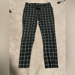 BooHoo Man Black Window Pane Pants